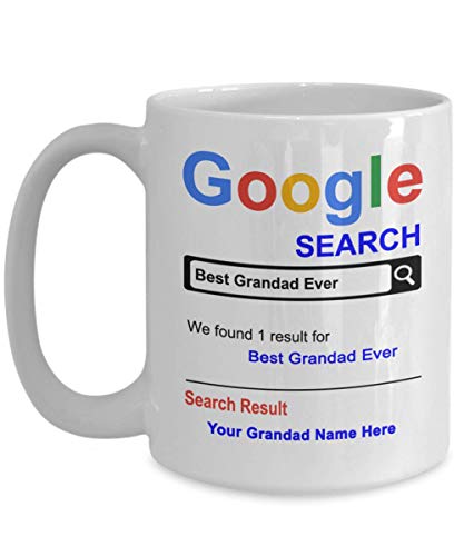 Personalized Grandad Mug - Best Grandad Ever Coffee Cup - Gift for Grandad - Thank you gifts for Christmas Birthday