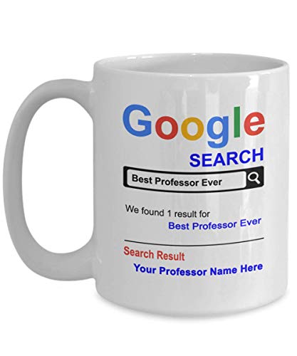 Personalized Professor Mug - Best Professor Ever Coffee Cup - Customized Name Professor Gifts - Gift for Professor - Thank you Basket gifts for Christmas Birthday Anniversary