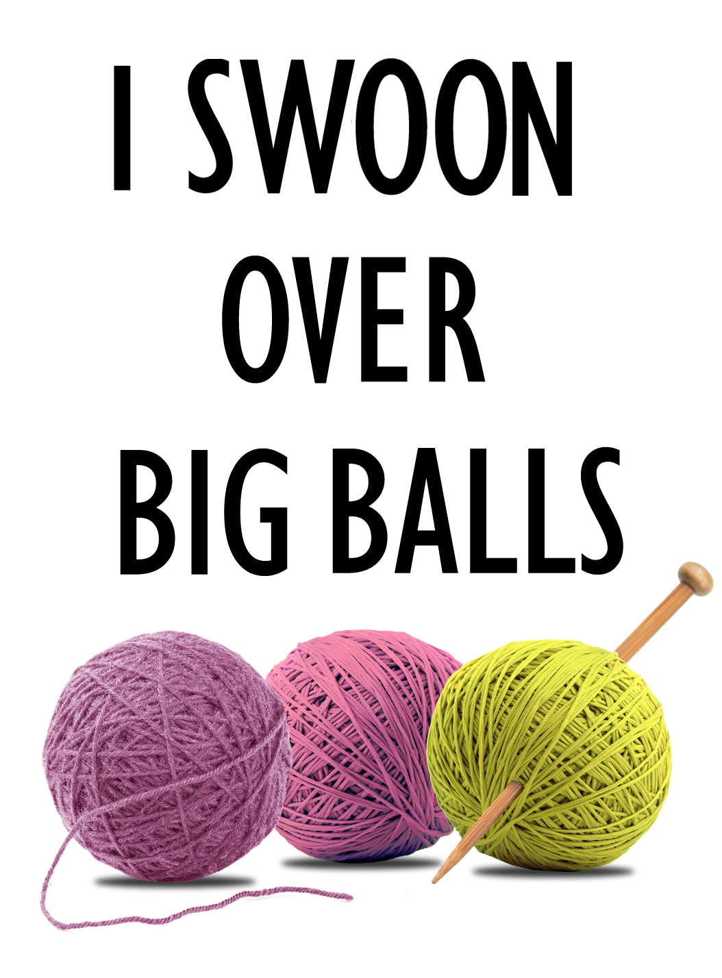 I swoon over big balls - mug