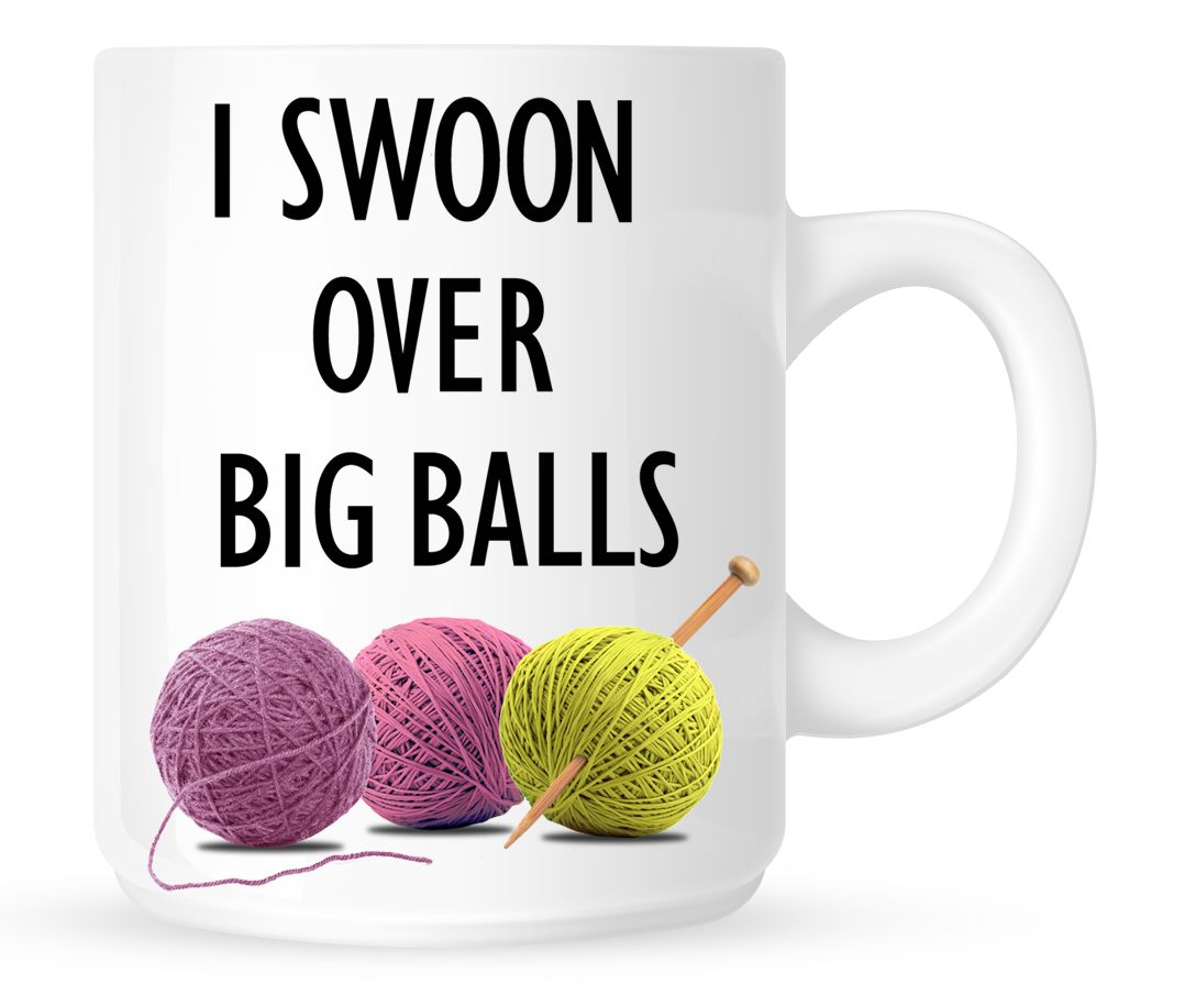 I swoon over big balls - mug
