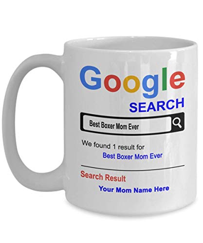 Personalized Boxer Mom Mug - Boxer Mom Gifts - Custom Mom Name - Dog Mother's Day Gifts