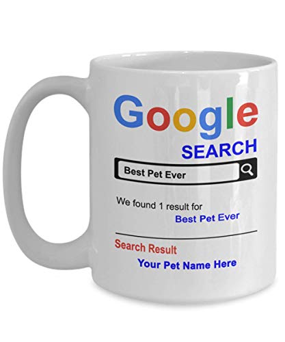 Personalized Pet Mug - Best Pet Ever Coffee Cup - Customized Name Pet Gifts - Gift for Pet - Thank you Basket gifts for Christmas Birthday Anniversary