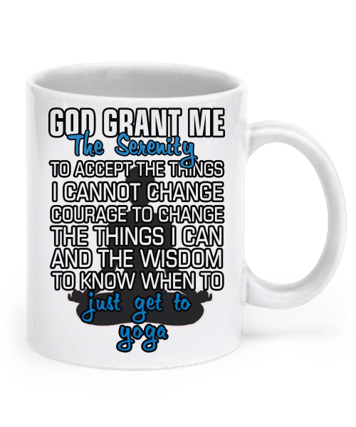 Yoga prayer mug