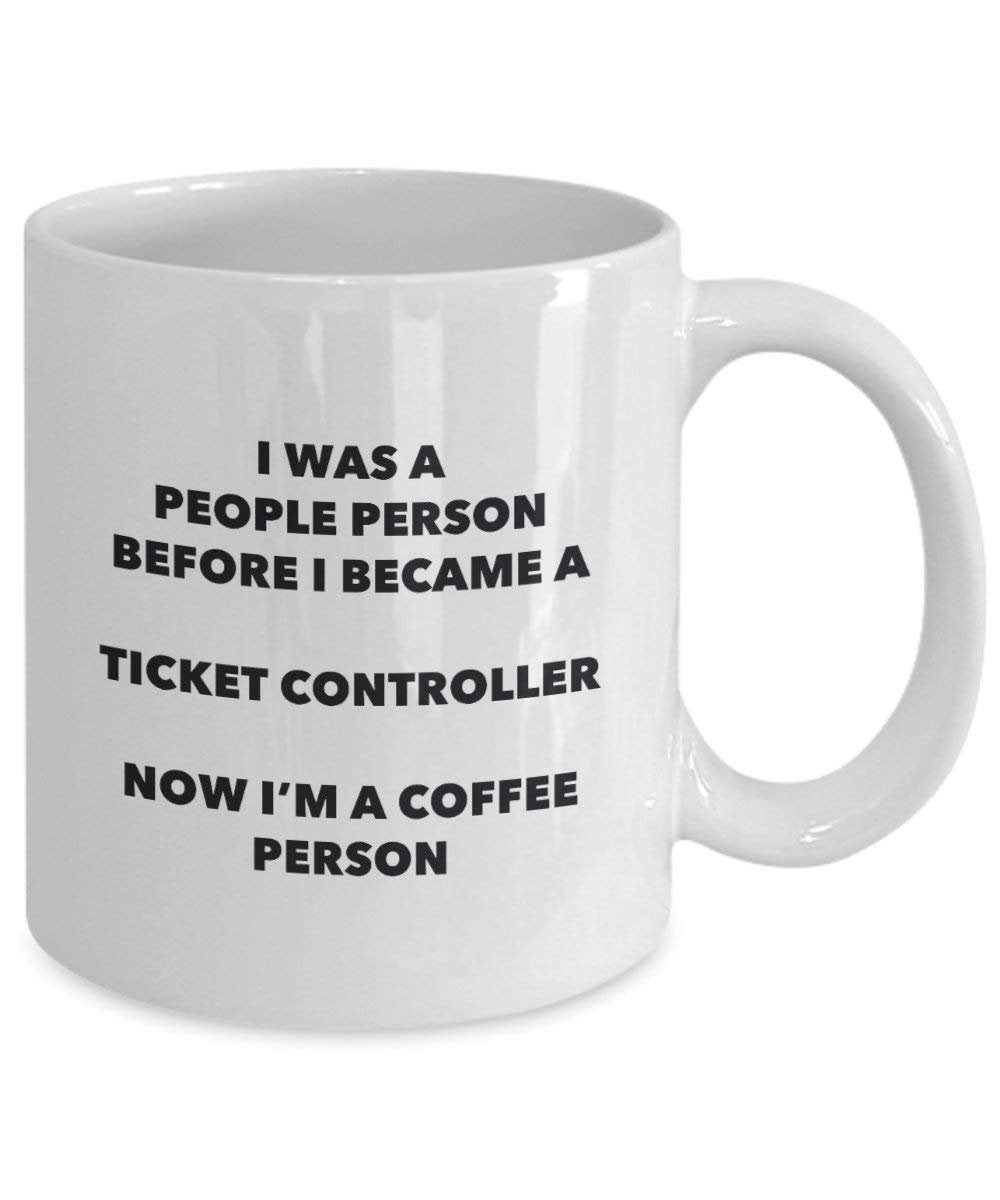 Ticket Controller Coffee Person Mug - Funny Tea Cocoa Cup - Birthday Christmas Coffee Lover Cute Gag Gifts Idea