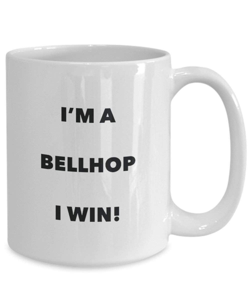 Hotelpage Tasse – I 'm a Hotelpage I Win. – Funny Kaffeetasse – Neuheit Geburtstag Weihnachten Gag Geschenke Idee