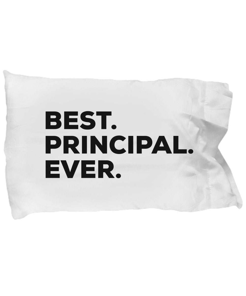 SpreadPassion Principal Pillow Case - Best Principal Ever - Gifts For Principles - Funny Cool Novelty Idea For Appreciation Thank You Retirement Going Away Birthday