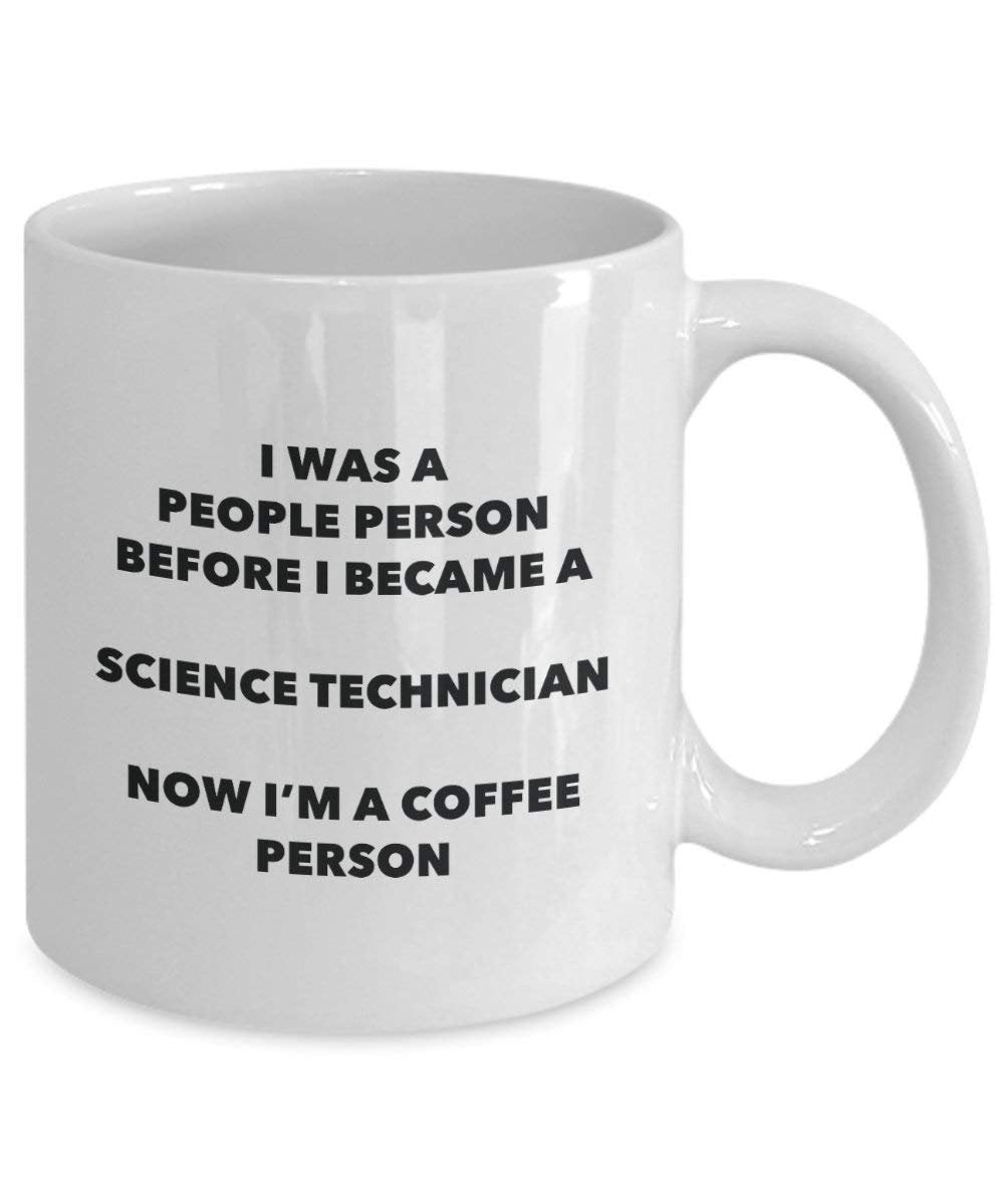 Wissenschaft Techniker Kaffee Person Tasse – Funny Tee Kakao-Tasse – Geburtstag Weihnachten Kaffee Lover Cute Gag Geschenke Idee 15oz weiß