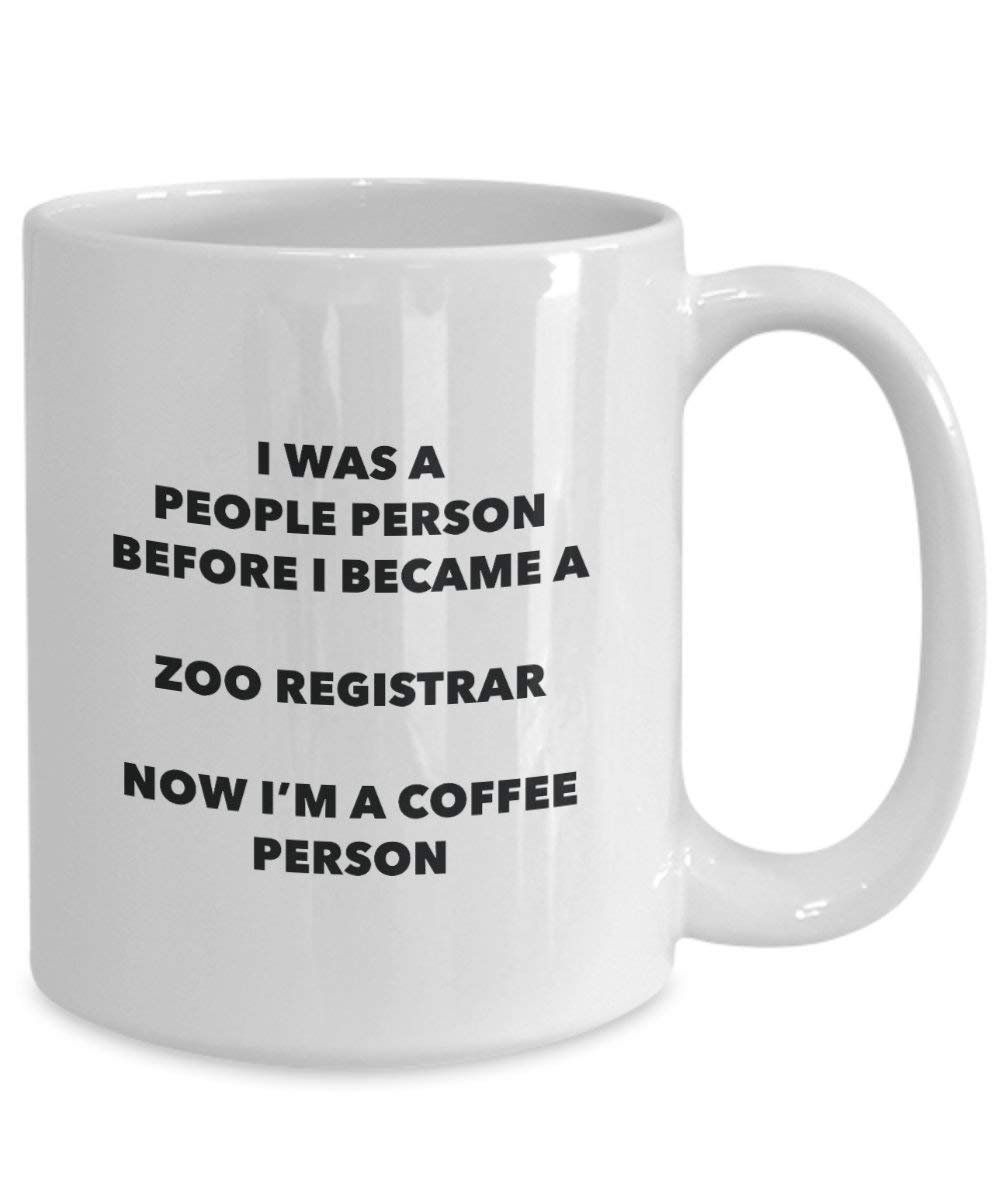 Zoo Registrar Kaffee Person Tasse – Funny Tee Kakao-Tasse – Geburtstag Weihnachten Kaffee Lover Cute Gag Geschenke Idee