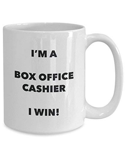 Box Office Kasse Tasse – I 'm a Box Office Kasse I Win. – Funny Kaffeetasse – Neuheit Geburtstag Weihnachten Gag Geschenke Idee