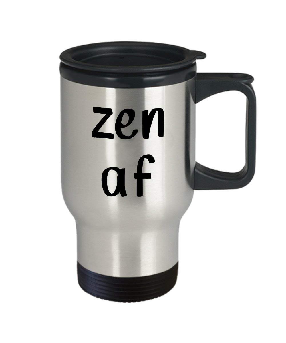 Zen af tazza da viaggio – divertente tazza da tè caldo cacao tazza termica – novità regalo di compleanno