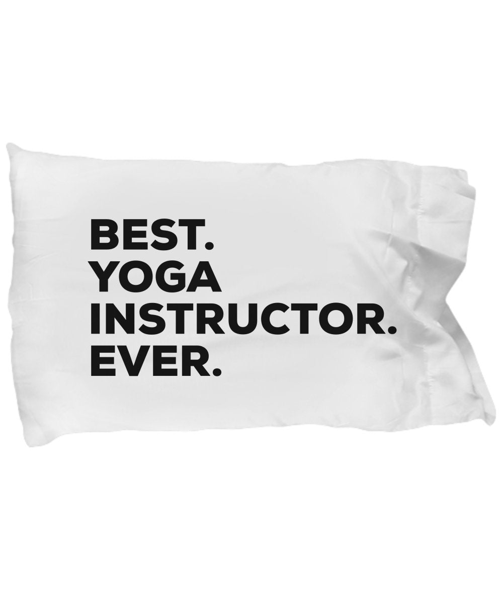 SpreadPassion Yoga Instructor Pillow Case - Yoga Instructor Gifts - For Yoga Instructors - A Funny Thoughtful Gift Idea - Unique Present Or Gag Gift - Inexpensive -