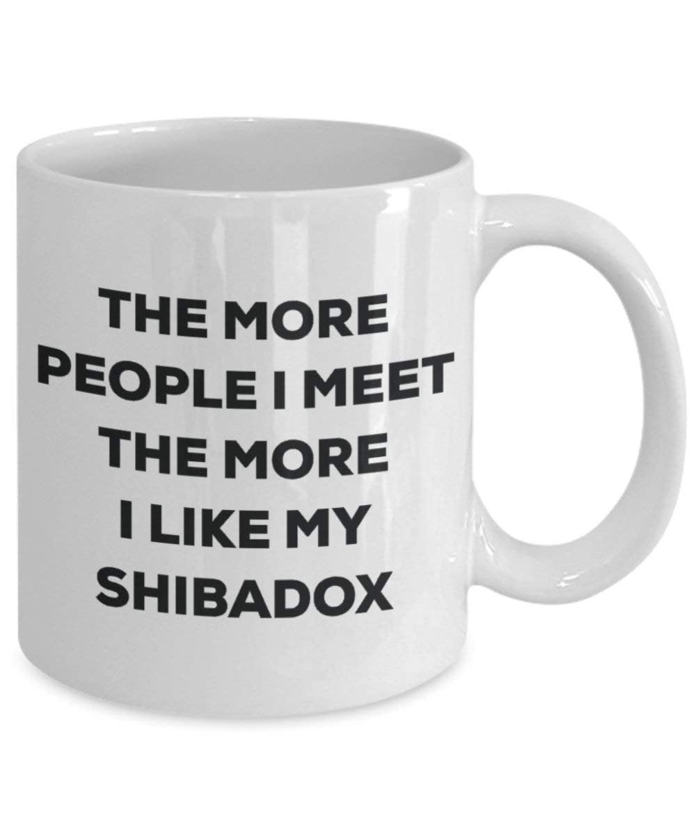 The more people i meet the more i Like My Shibadox mug – Funny Coffee Cup – Christmas Dog Lover cute GAG regalo idea 15oz Infradito colorati estivi, con finte perline