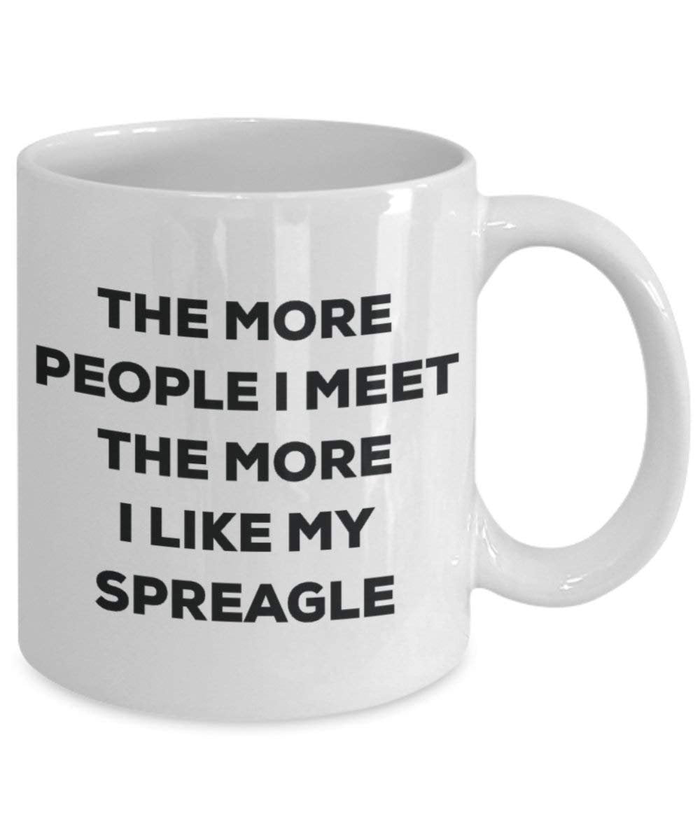 The more people i meet the more i Like My Spreagle mug – Funny Coffee Cup – Christmas Dog Lover cute GAG regalo idea 11oz Infradito colorati estivi, con finte perline