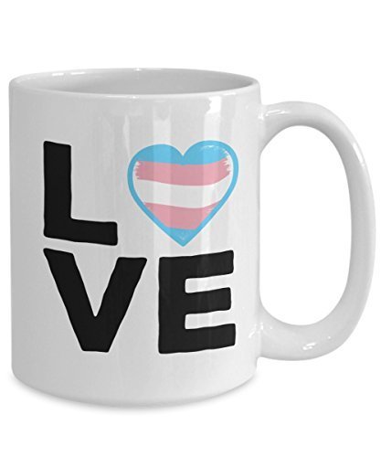 Funny Love Transgender flag pride Coffee Mug- Transgender Gifts