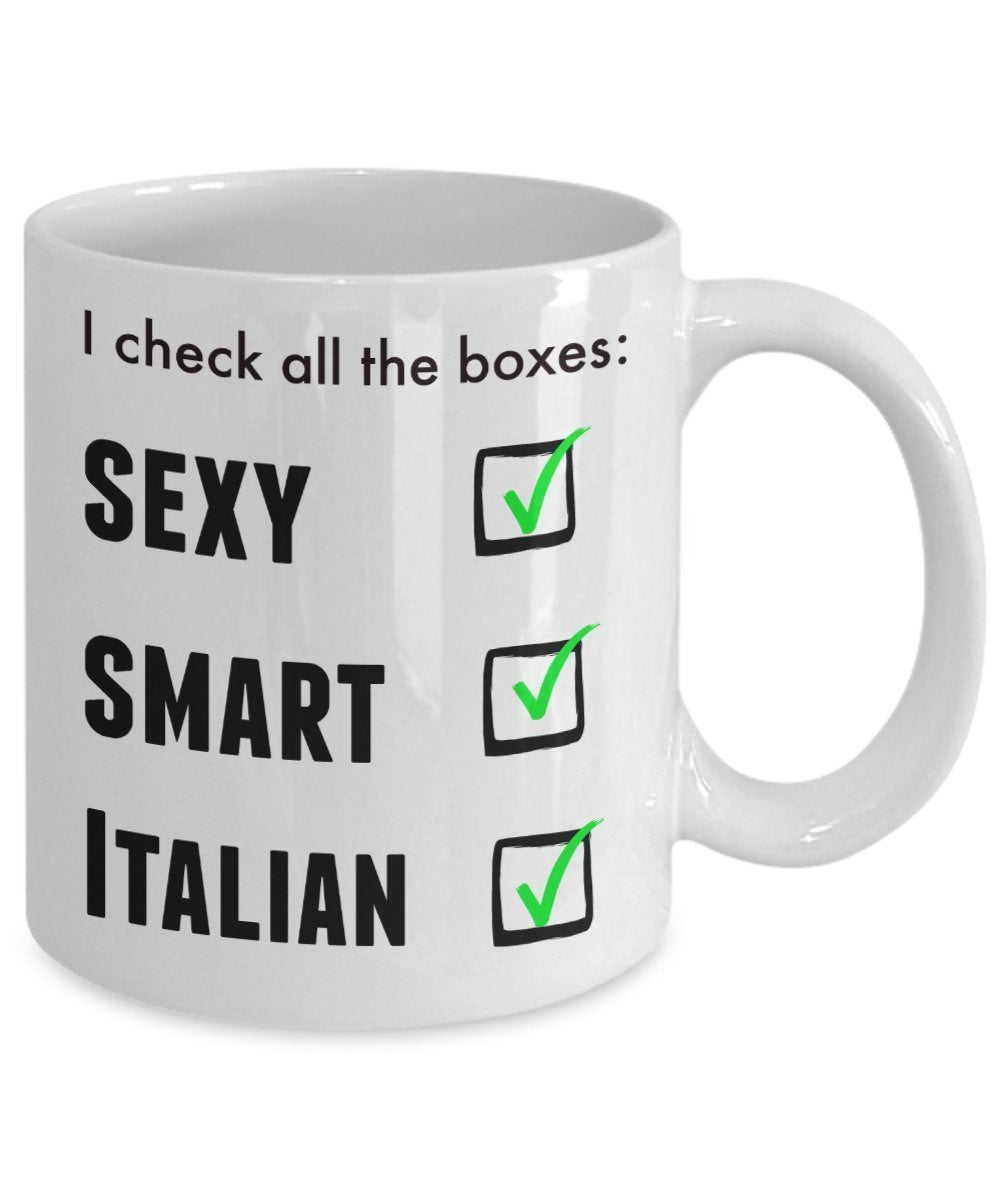 Funny Italienisches Pride Kaffee Tasse für Männer oder Frauen – Ich bin stolz Neuheit Love Tasse