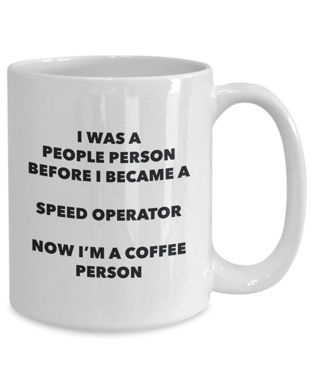 Speed Operator Coffee Person Mug - Funny Tea Cocoa Cup - Birthday Christmas Coffee Lover Cute Gag Gifts Idea