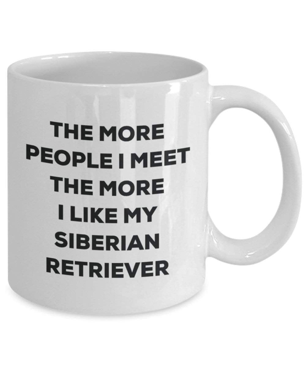 The more people i meet the more i Like My Siberian Retriever mug – Funny Coffee Cup – Christmas Dog Lover cute GAG regalo idea 11oz Infradito colorati estivi, con finte perline