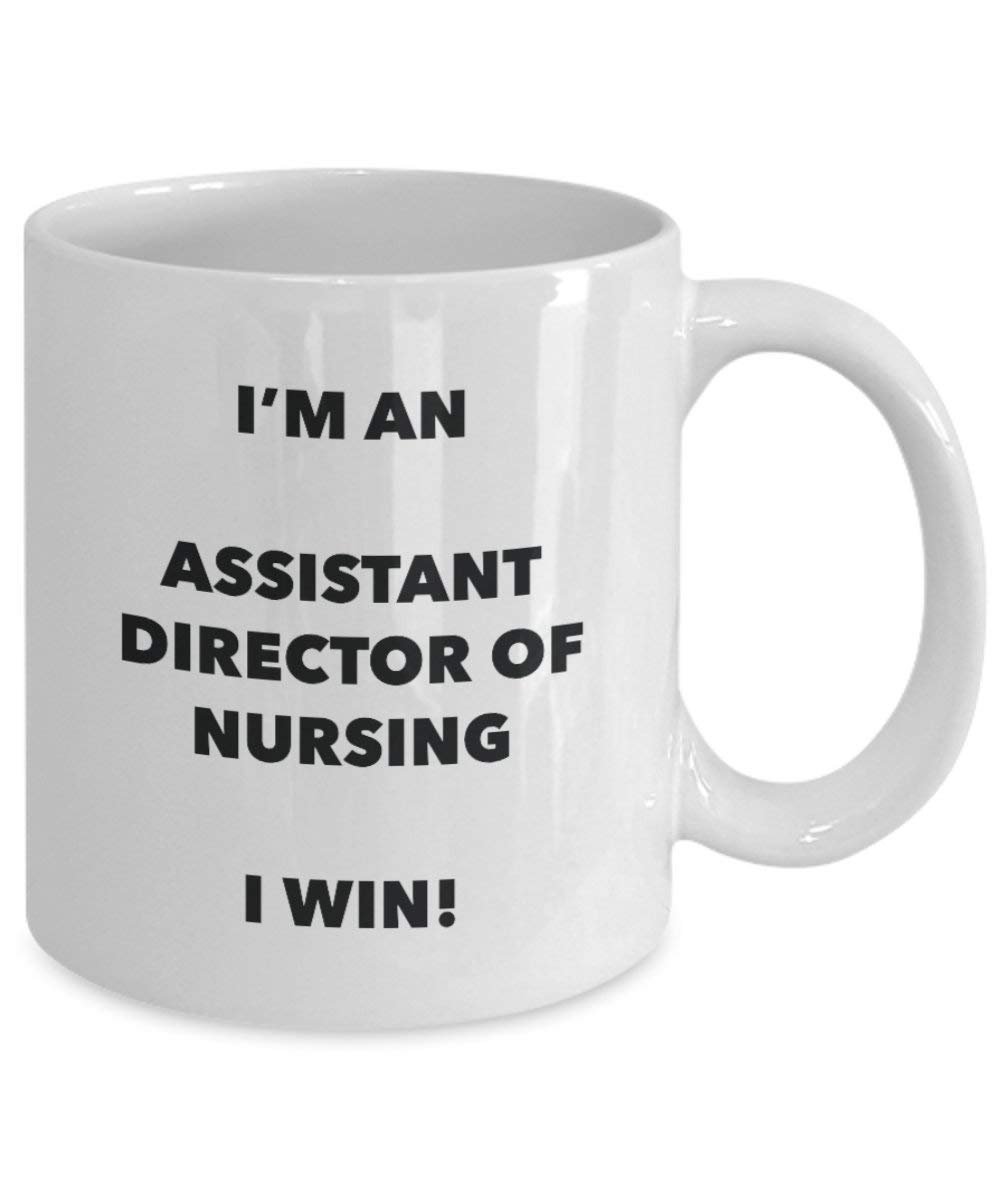 Assistant réalisateur d'allaitement Mug – Je suis un Assistant réalisateur d'allaitement I Win. – Funny Tasse à café – Anniversaire Idée de Gag cadeaux de Noël 11oz blanc