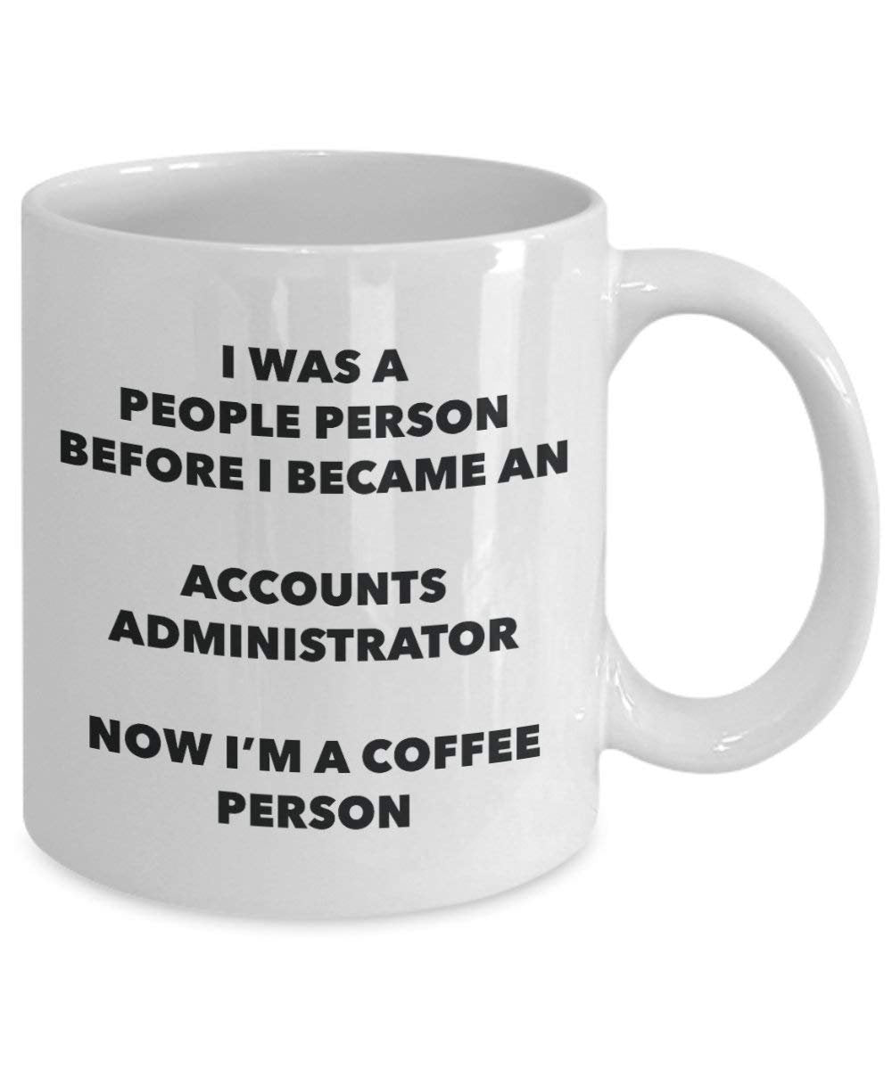 comptes Administrateur personne à café Mug Tasse à thé de cacao – rigolo – Anniversaire de Noël amateur de café mignon Gag Gifts Idée 15oz blanc