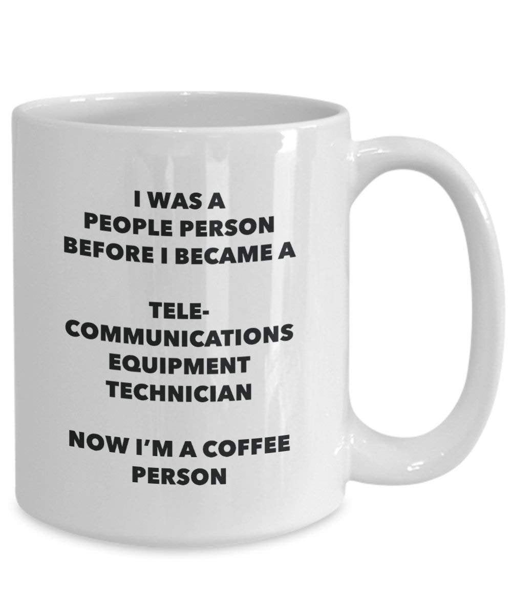 Telecommunications Equipment Technician cacao persona – Tazza da tè caffè tazza – Birthday Christmas Coffee Lover cute GAG regalo idea 11oz Infradito colorati estivi, con finte perline