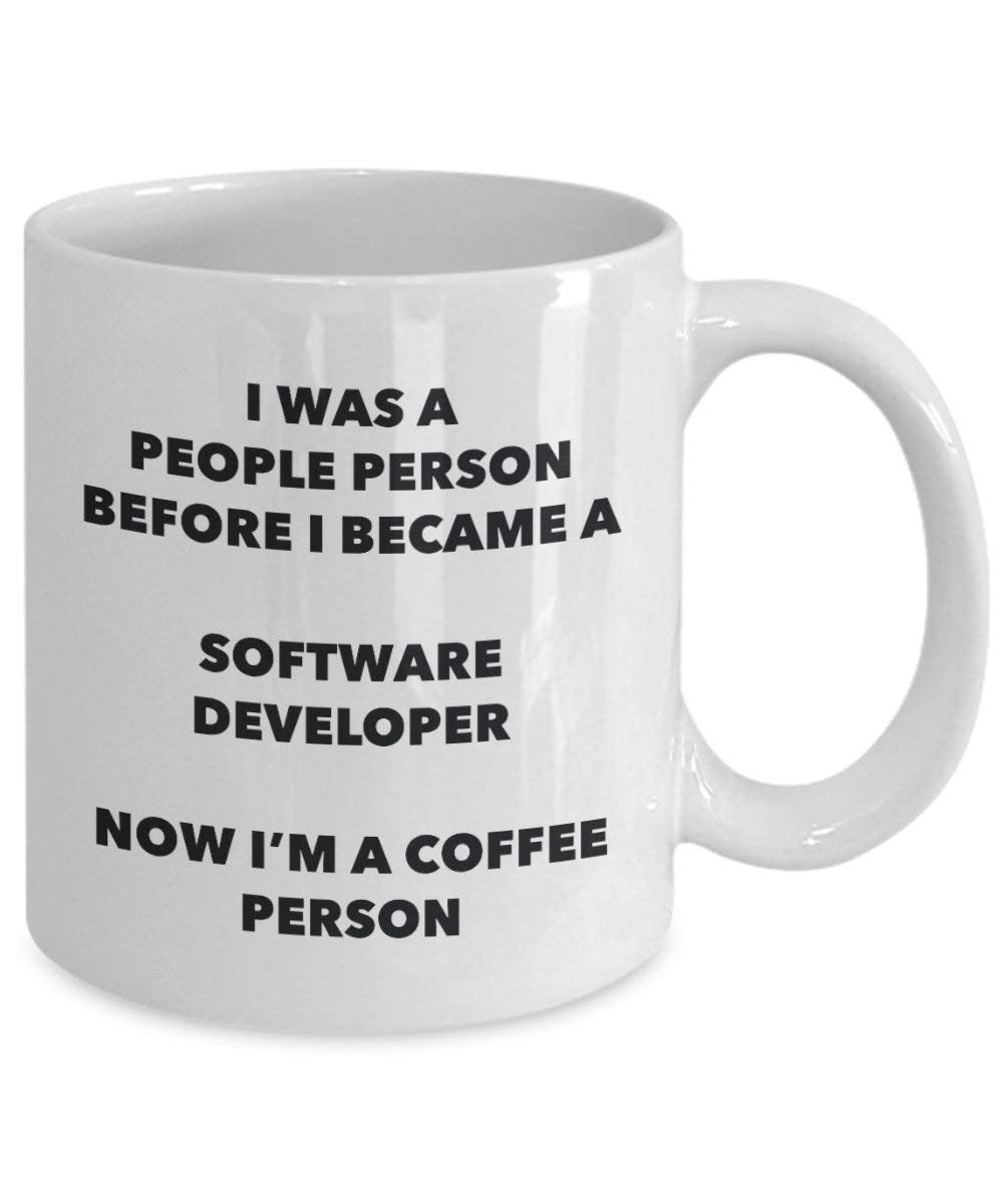 Software Entwickler Kaffee Person Tasse – Funny Tee Kakao-Tasse – Geburtstag Weihnachten Kaffee Lover Cute Gag Geschenke Idee