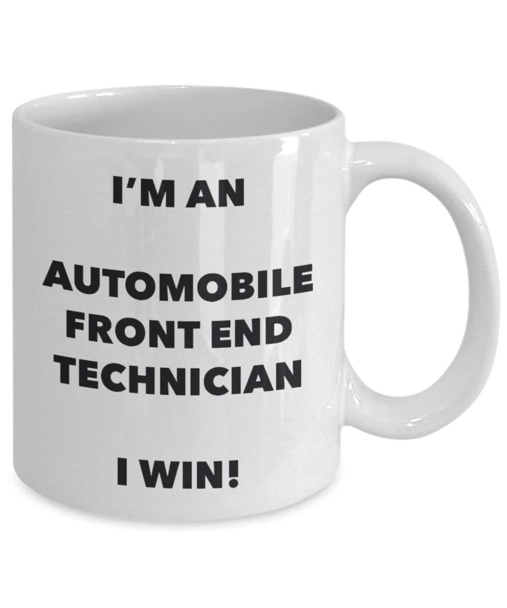 Automobile Front End Technician mug – I' m An automobile Front End Technician i Win. – Funny Coffee Cup – novelty Birthday Christmas GAG regalo idea 15oz Infradito colorati estivi, con finte perline