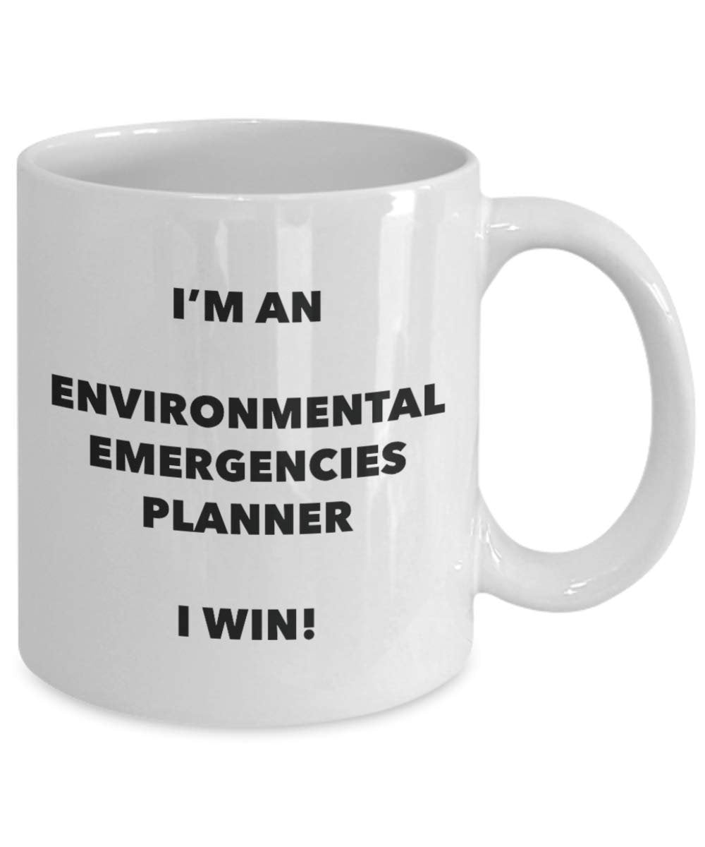 Je suis un cas d'urgence Environnementale Planner Mug I Win – Funny Tasse à café – Idée de cadeaux de Noël d'anniversaire 11oz blanc