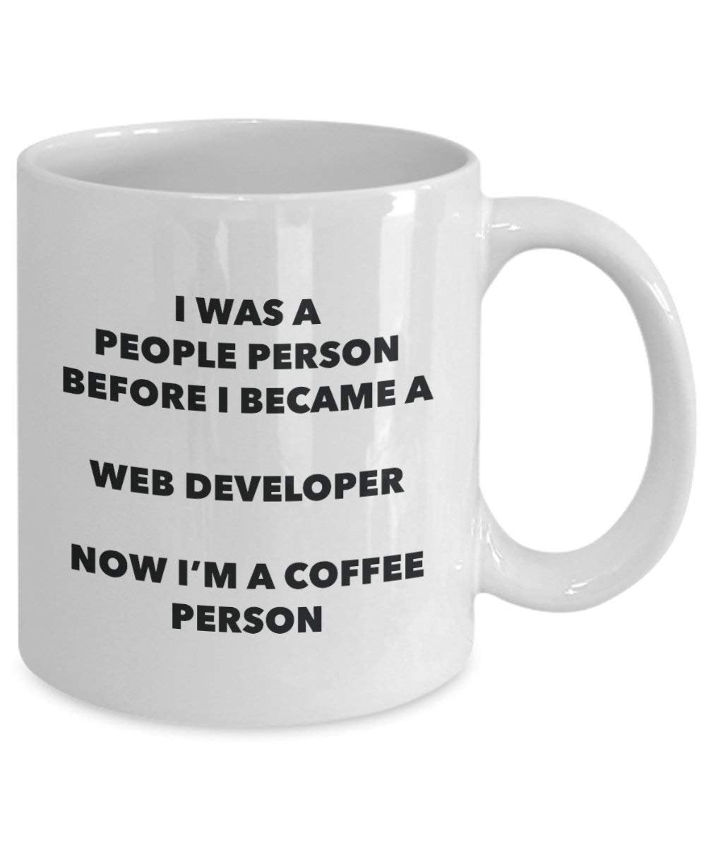 Web Developer Coffee Person Mug - Funny Tea Cocoa Cup - Birthday Christmas Coffee Lover Cute Gag Gifts Idea