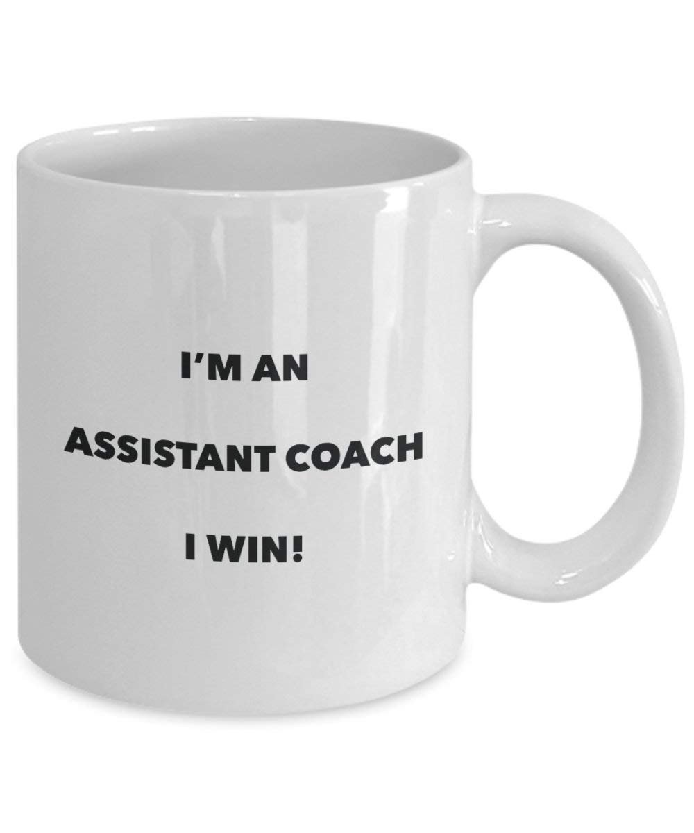 Assistente Coach mug – I' m An Assistant Coach i Win. – Funny Coffee Cup – novelty Birthday Christmas GAG regalo idea 15oz Infradito colorati estivi, con finte perline