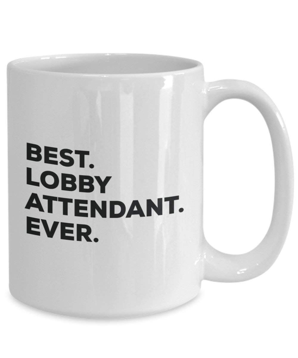 Best Lobby Attendant Ever Mug - Funny Coffee Cup -Thank You Appreciation For Christmas Birthday Holiday Unique Gift Ideas