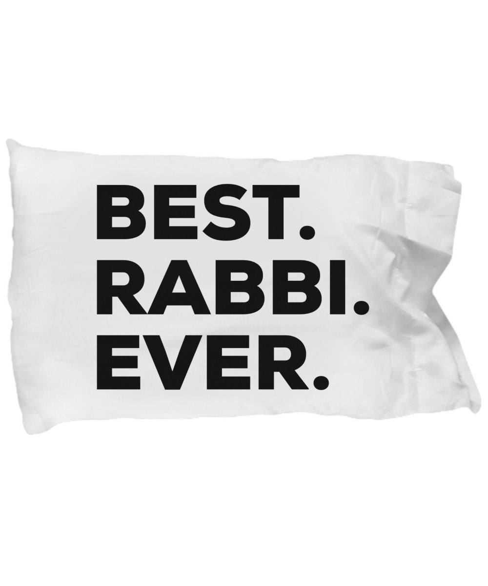 SpreadPassion Rabbi Pillow Case - Gift For Rabbis - Best Rabbi Ever - Resident Advisory - Funny - Birthday or Christmas Present