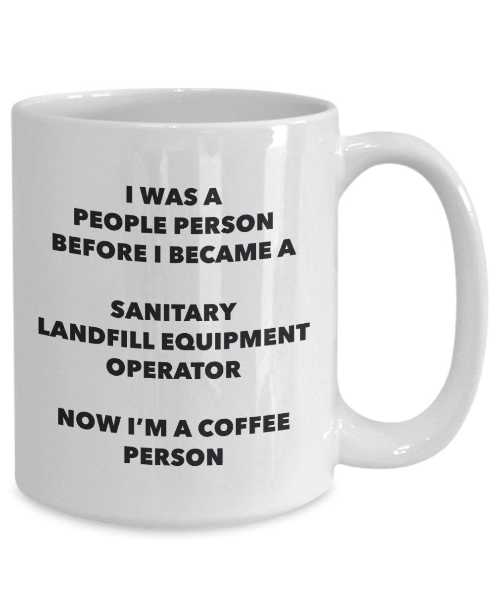 Sanitär MÜLLHALDE Equipment Operator Kaffee Person Tasse – Funny Tee Kakao-Tasse – Geburtstag Weihnachten Kaffee Lover Cute Gag Geschenke Idee