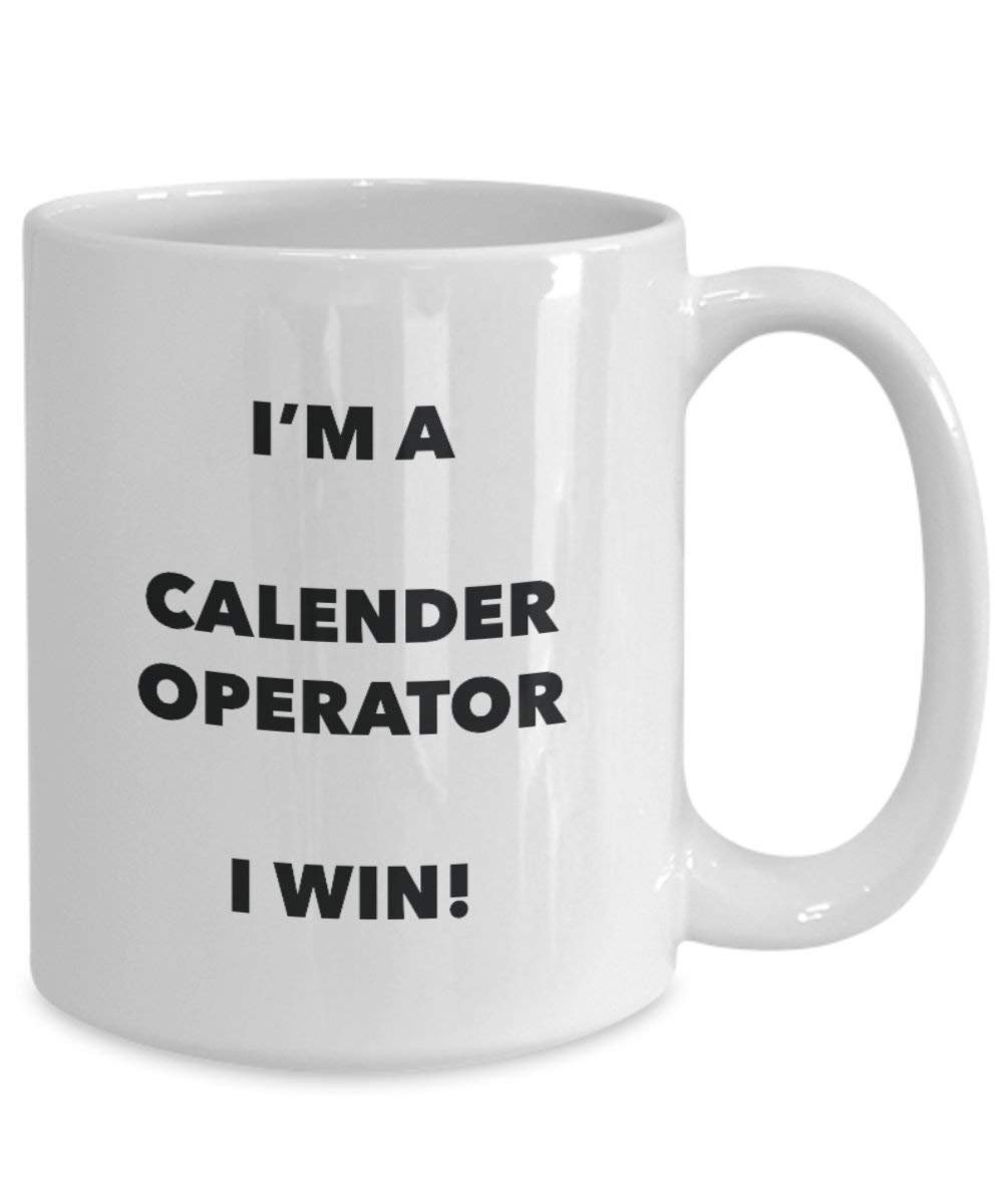 Calendario operatore mug – I' m A Calender operatore i Win. – Funny Coffee Cup – novelty Birthday Christmas GAG regalo idea 11oz Infradito colorati estivi, con finte perline
