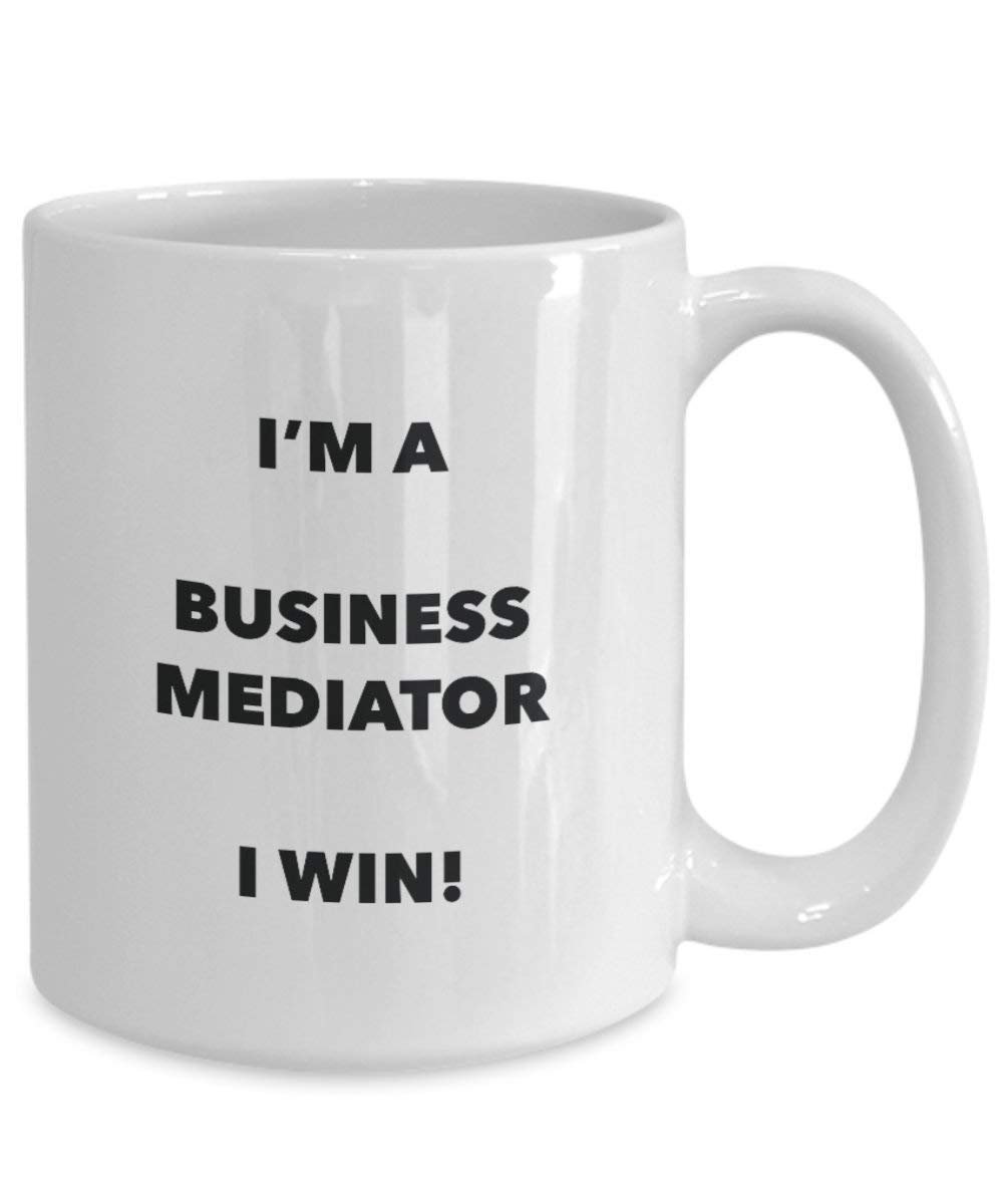Business Vermittler Tasse – I 'm a Business Vermittler I Win. – Funny Kaffeetasse – Neuheit Geburtstag Weihnachten Gag Geschenke Idee 15oz weiß