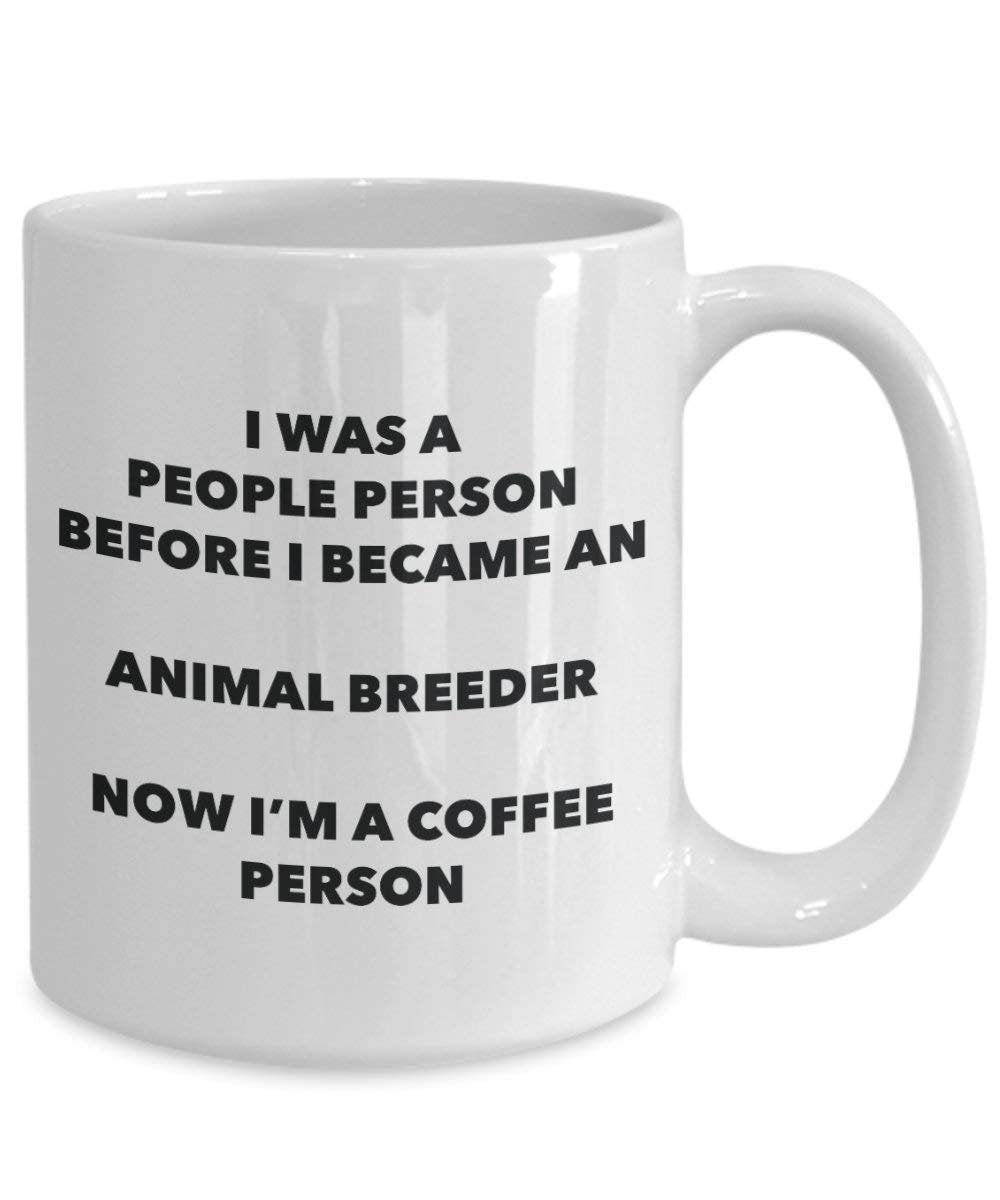 Animal Éleveurs personne à café Mug Tasse à thé de cacao – rigolo – Anniversaire de Noël amateur de café mignon Gag Gifts Idée 15oz blanc