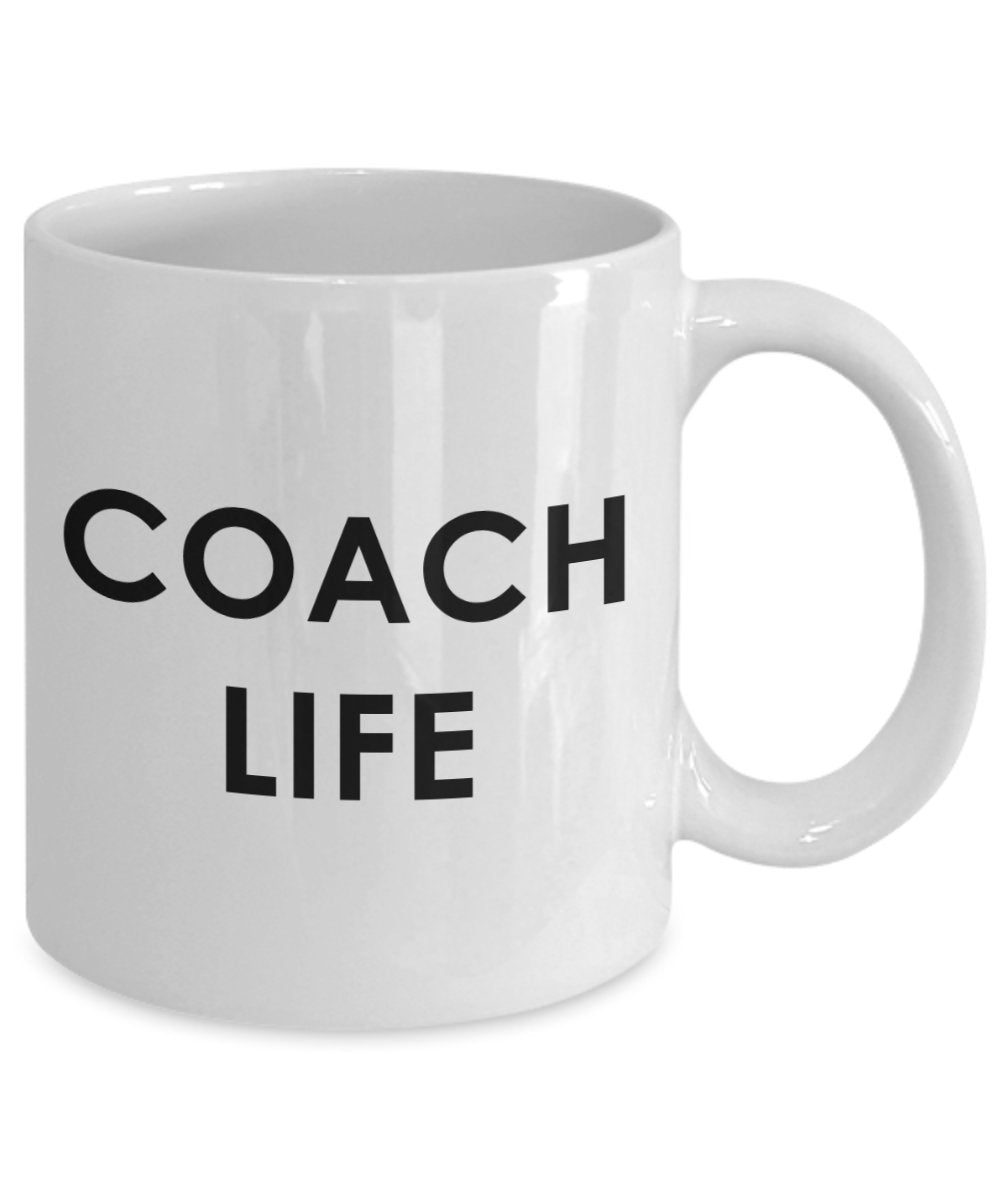Coach Life Tasse – Funny Tee Hot Cocoa Kaffeetasse – Neuheit Geburtstag Weihnachten Jahrestag Gag Geschenke Idee