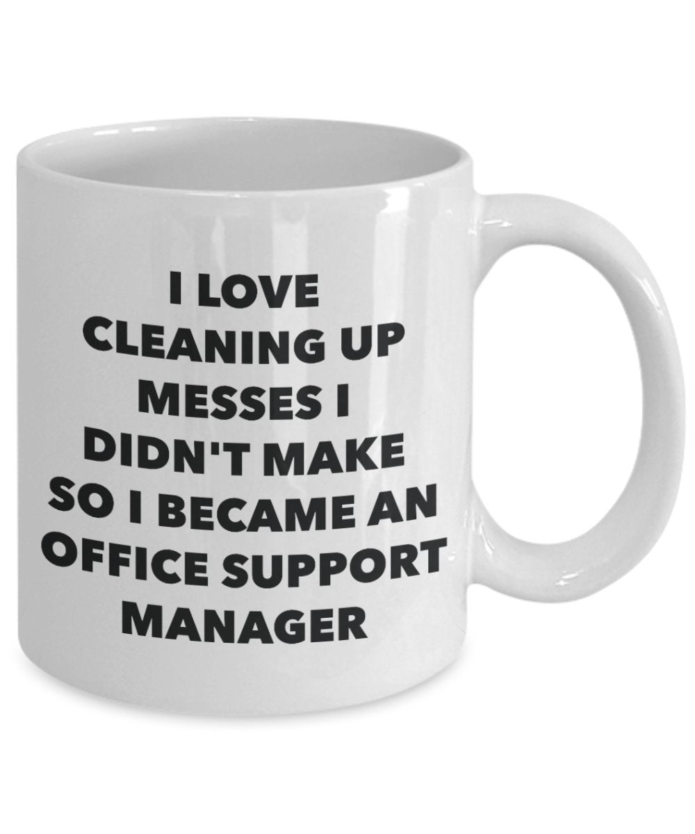 I Became an Office Support Manager Mug - Coffee Cup - Office Support Manager Gifts - Funny Novelty Birthday Present Idea