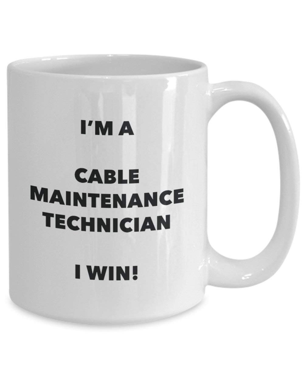 Cavo Maintenance Technician mug – I' m A cavo Maintenance Technician i Win. – Funny Coffee Cup – Birthday Christmas Gifts idea 15oz Infradito colorati estivi, con finte perline