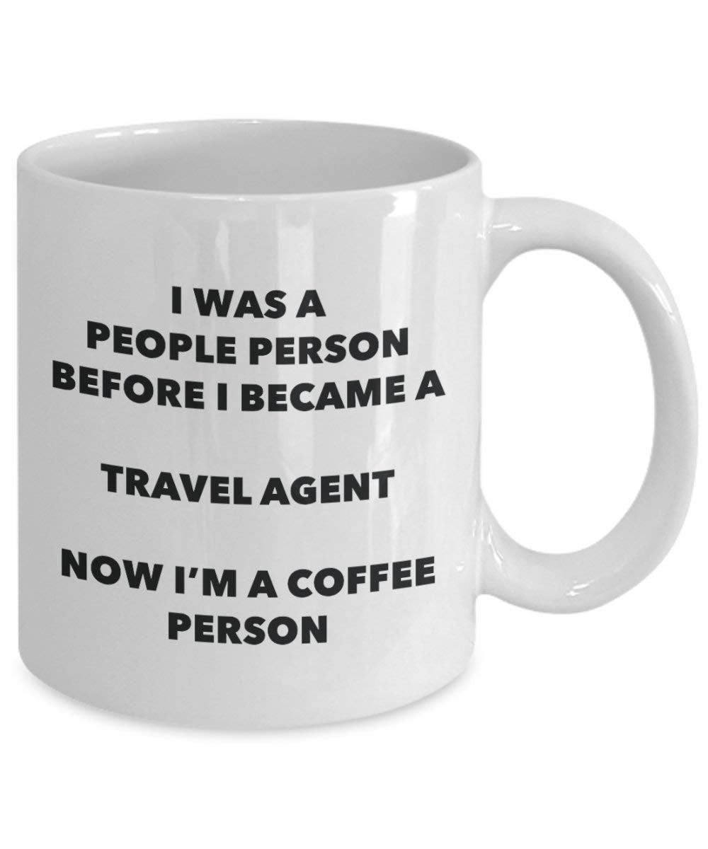 Travel Agent Café personne Mug – Funny Tasse à thé de cacao – Anniversaire de Noël amateur de café mignon Gag Gifts Idée 15oz blanc