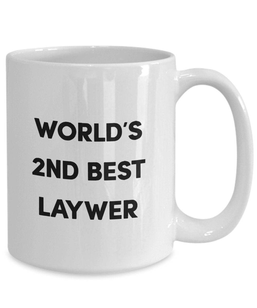 World 's 2 nd Best Lawyer Tasse – Funny Tee Hot Cocoa Kaffeetasse – Neuheit Geburtstag Weihnachten Jahrestag Gag Geschenke Idee
