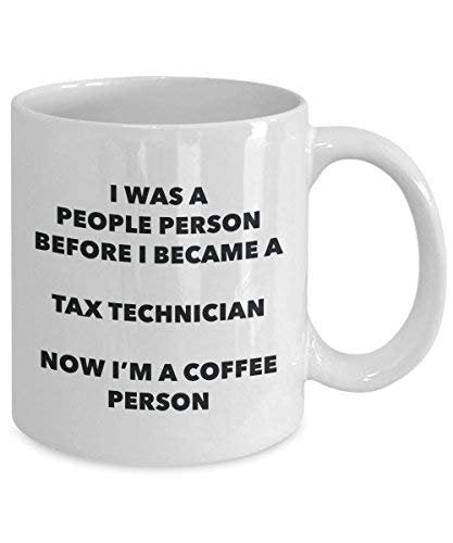 Tax Technician Coffee Person Mug - Funny Tea Cocoa Cup - Birthday Christmas Coffee Lover Cute Gag Gifts Idea