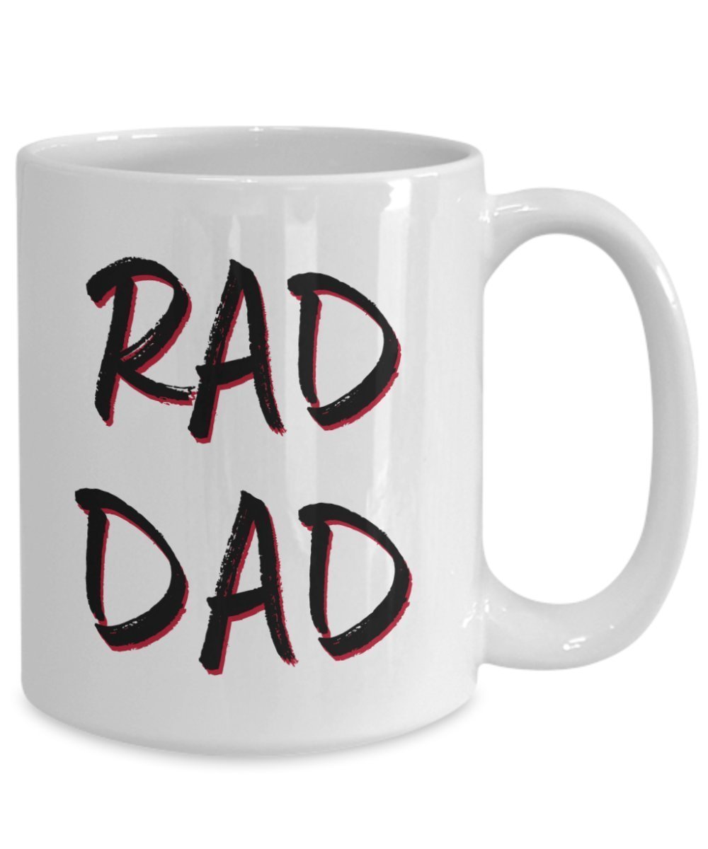 Rad Dad Tasse – Funny Tee Hot Cocoa Kaffeetasse – Neuheit Geburtstag Weihnachten Jahrestag Gag Geschenke Idee