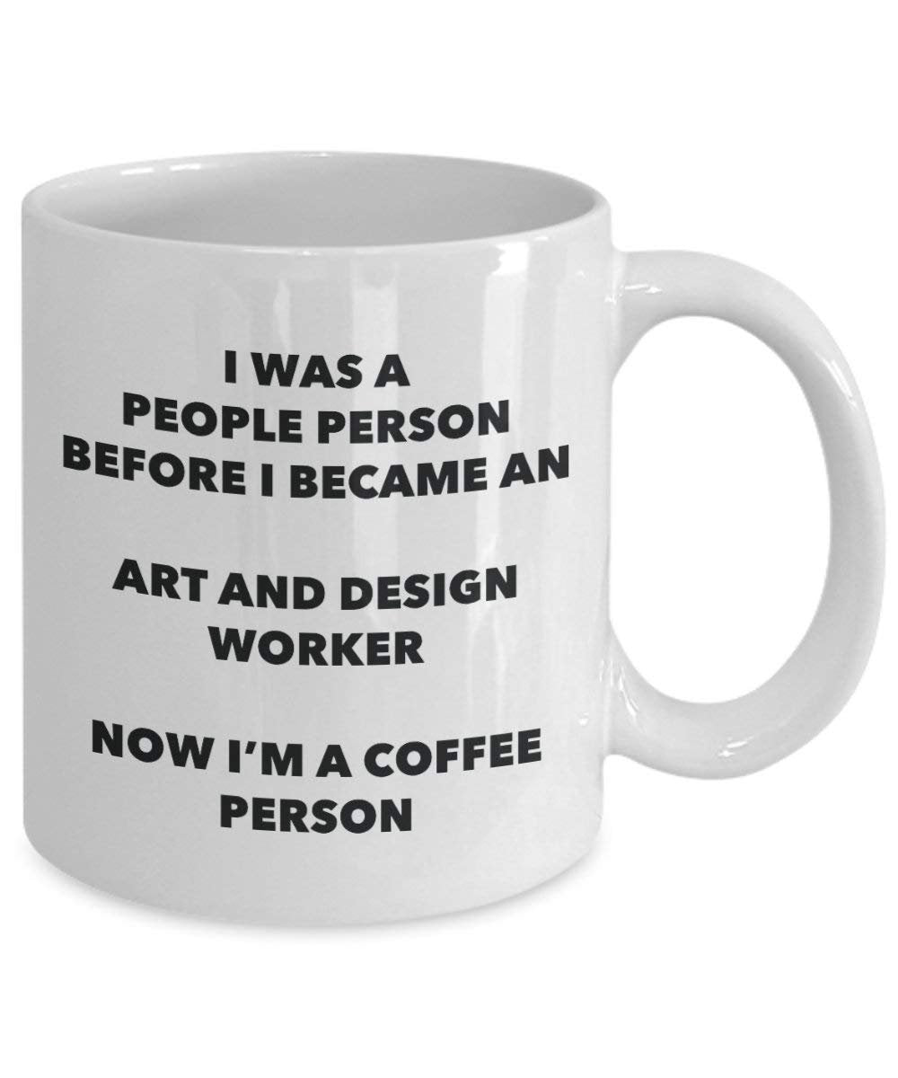 Kunst und Design Worker Kaffee Person Tasse – Funny Tee Kakao-Tasse – Geburtstag Weihnachten Kaffee Lover Cute Gag Geschenke Idee