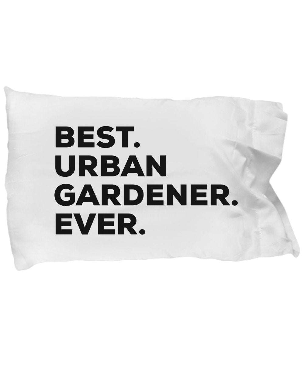 SpreadPassion Best Urban Gardener Pillow Case - Urban Gardener Gift - For Gardening Lovers In The City - Funny Cool Novelty Idea For Appreciation Thank You Retireme