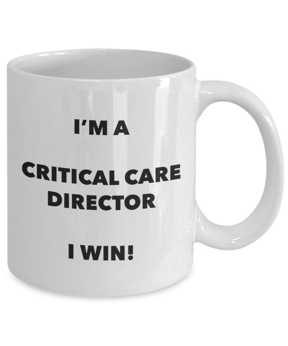 I' m A critical Care direttore tazza i Win. – Funny Coffee Cup – novelty Birthday Christmas GAG regalo idea 15oz Infradito colorati estivi, con finte perline