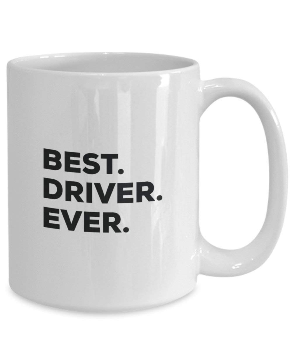 Best Driver Ever Tasse – Funny Coffee Cup – Thank You Anerkennung für Weihnachten Geburtstag Urlaub Einzigartiges Geschenk Ideen