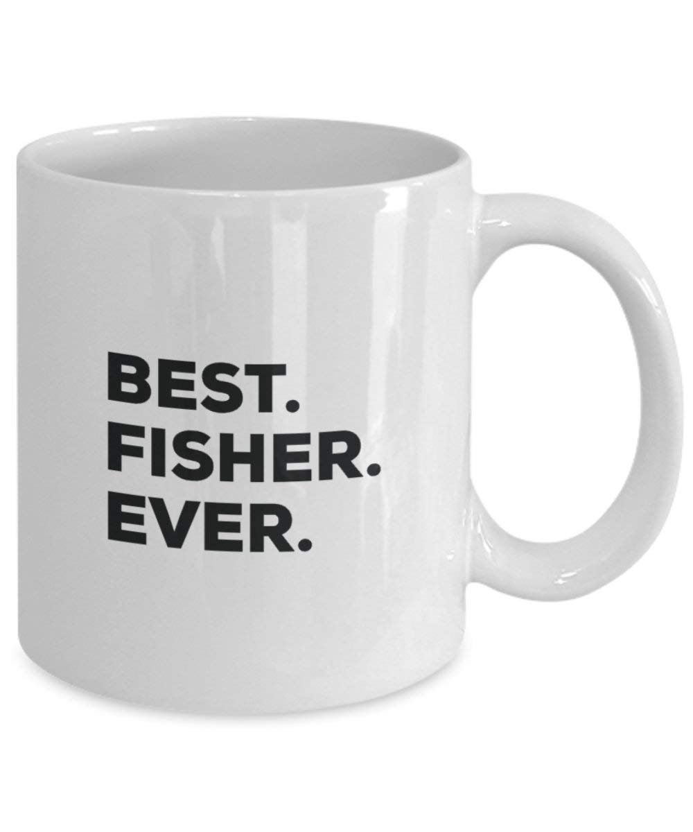 Best Fisher Ever Tasse – Funny Coffee Cup – Thank You Anerkennung für Weihnachten Geburtstag Urlaub Einzigartiges Geschenk Ideen