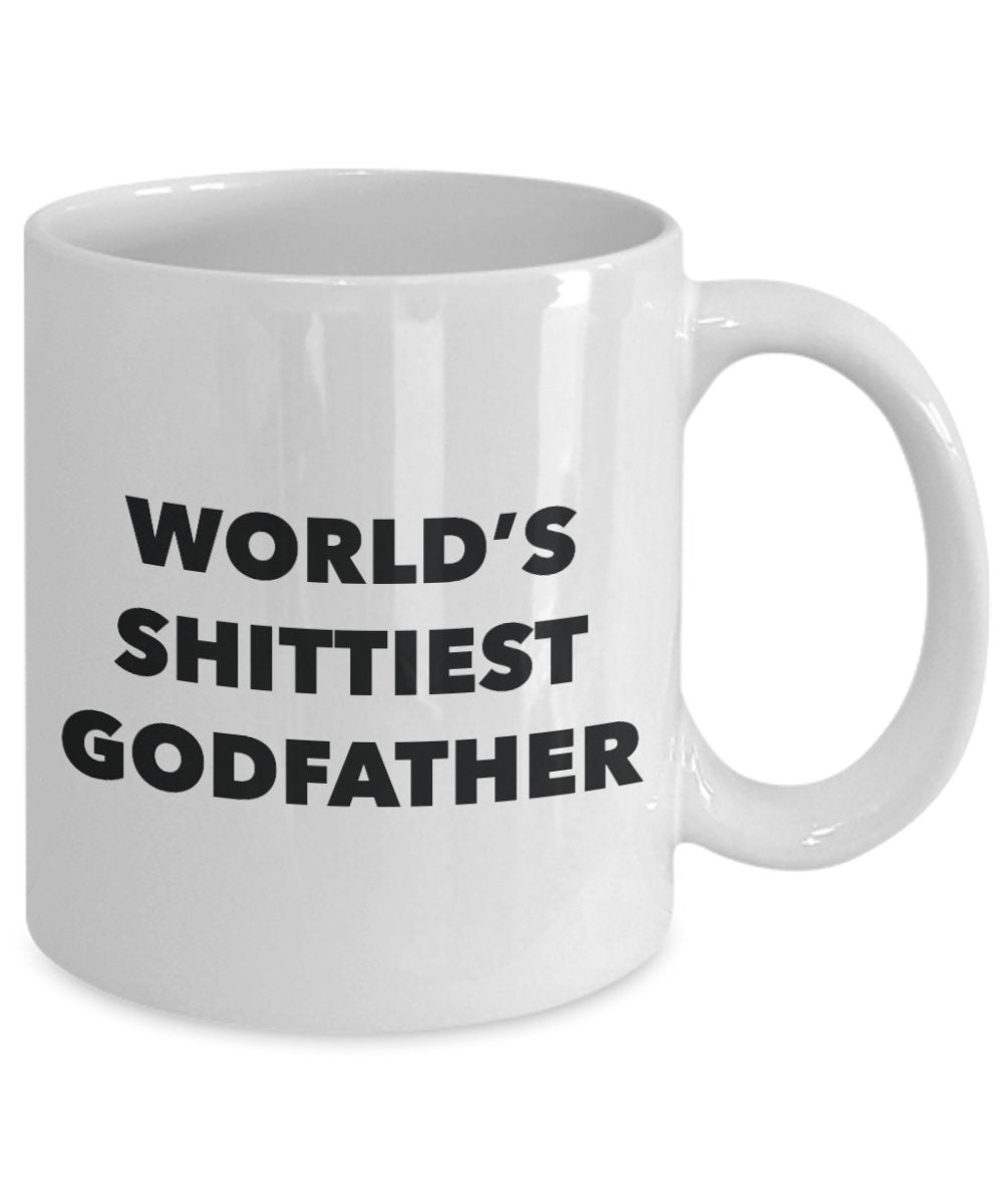 Godfather Mug - Coffee Cup - World's Shittiest Godfather - Godfather Gifts - Funny Novelty Birthday Present Idea