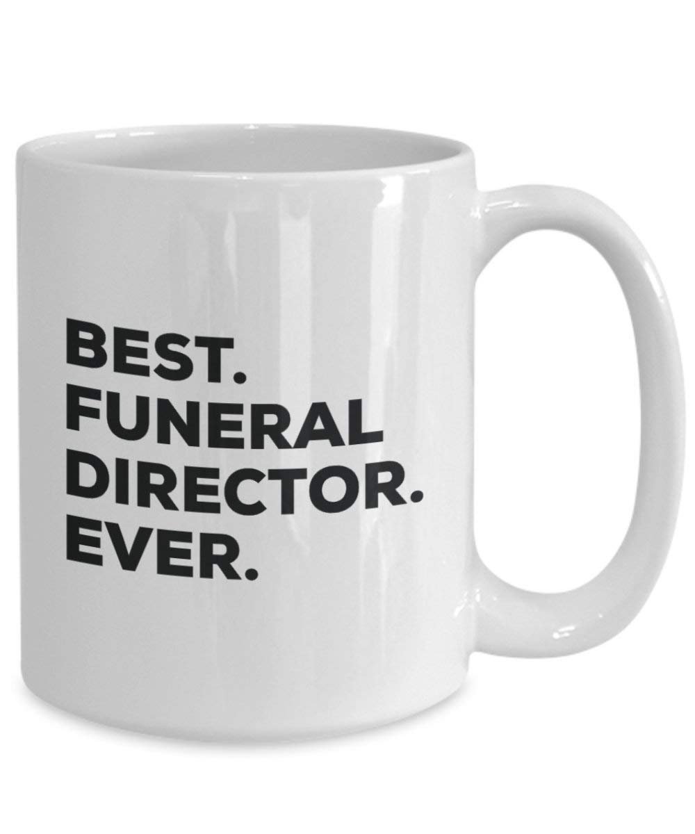 Best Funeral Director Ever mug – Funny Coffee Cup – Thank You Appreciation idee regalo per Natale festa di compleanno unico 15oz Infradito colorati estivi, con finte perline