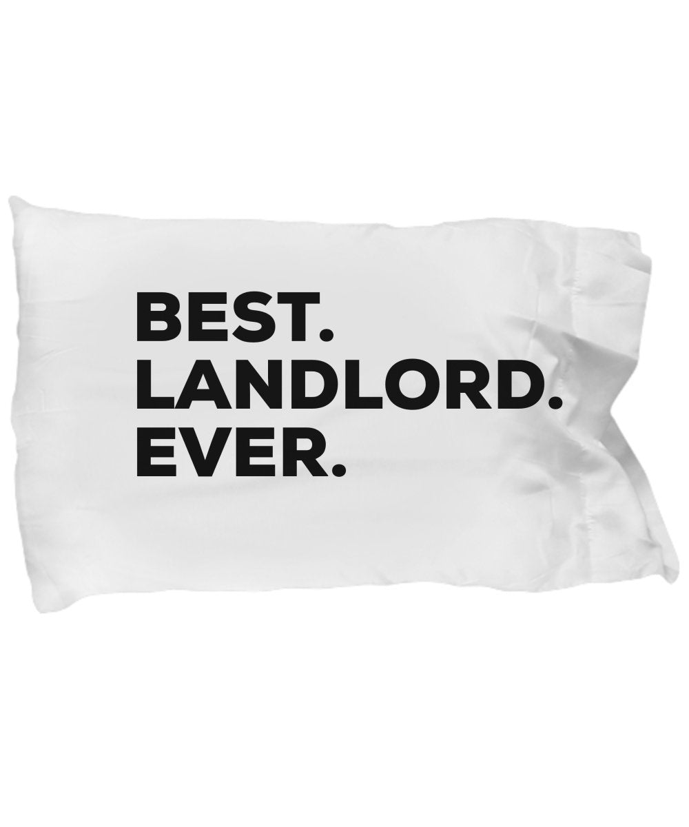 SpreadPassion Landlord Pillow Case - Best Landlord Ever - Gifts For Landlords - Funny Inexpensive Present